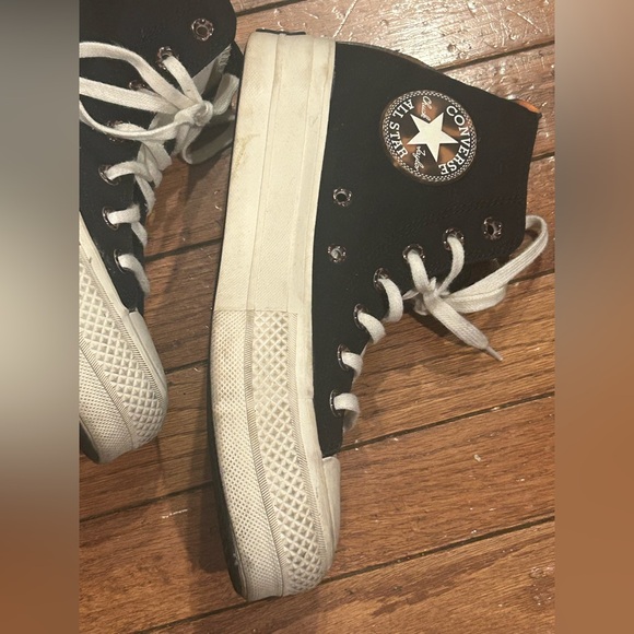 Converse Chuck Taylor All Star Tortoise High Lift Platform Black A05257C Sz 6.5 - Picture 7 of 16